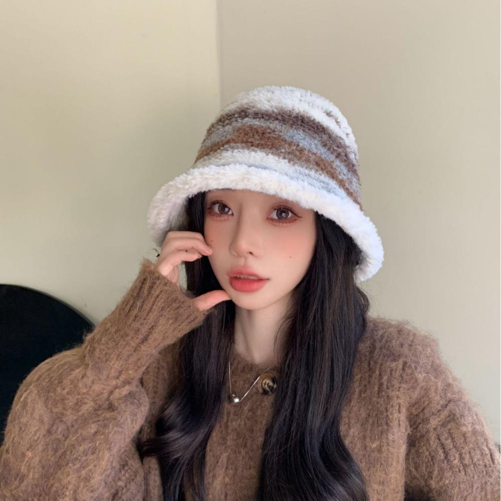 Зимняя теплая шапка-ушанка, морозостойкая шапка-рыбак, милая кепка-ведро, осень/зима
