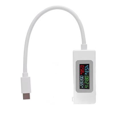 Тестер USB C 4 30В 0 6,5А Тип C Напряжение Ток Мощность Емкость Время работы Детектор зарядного устройства