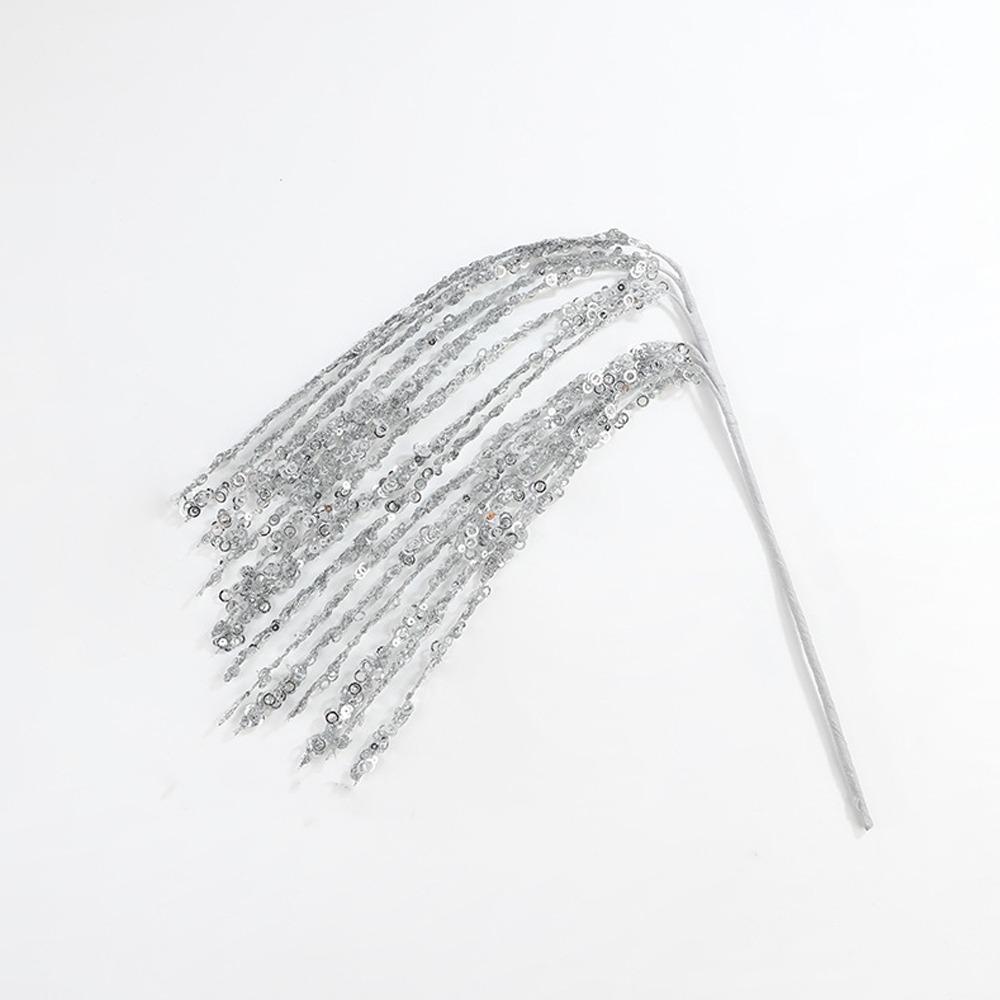 2 шт. Блестки Искусственные Рождественские Блестящие Ветки Веселого Рождества Украшение