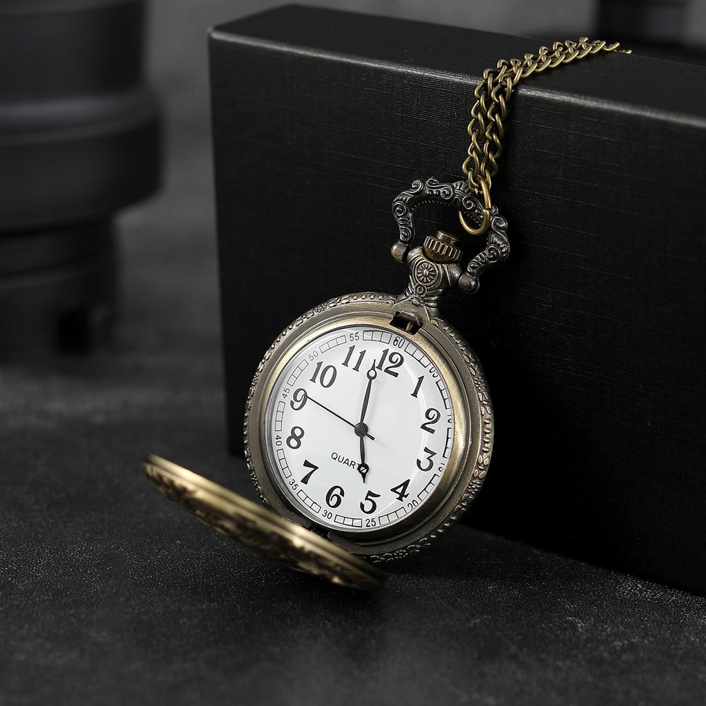 Luxury Men's Classic Watch Men Pocket Watch Alloy Quartz Watch Fashion Women Mens Necklace Chain Watch