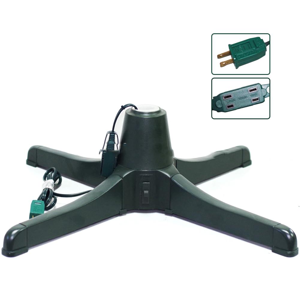 Вращающаяся подставка для рождественской елки, пластиковая регулируемая подставка для рождественской елки, вращающаяся подставка для искусственной елки высотой до 7,5 футов