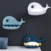 Storage Soap Rack Self Adhesive Cartoon Whale Drain Soap Box Whale Shaped Soap Holder No Drilling