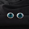 Apatite Gemstone 925 Sterling Silver Jewelry Handmade Earrings Stud 0.5" For Her EE-178-6