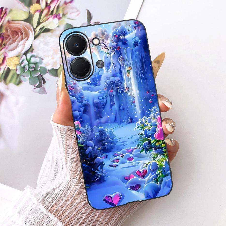 For Tecno Spark GO 3 5G Case KN3 Colorful Flowers Luxury Painted Cover Soft TPU Phone Case For Tecno Spark GO 3 SparkGo 3 Fundas