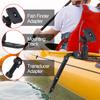 Kayak Fish Finder Mounting Plate Kayak Boat Transducer Mounting Arm with Adjustable Fishing Pole Holder