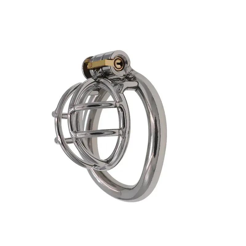 Mini Metal Chastity Cage Stainless Steel Small Chastity Device Cock Cages Men's Penis Ring Erotic Bondage Lock Adult Sex toy 18+