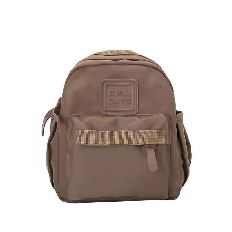 Playful Solid Color Toddler Backpack Ergonomic Shoulder Straps Preschool Essentials Durable Nylon Daycare Accessories