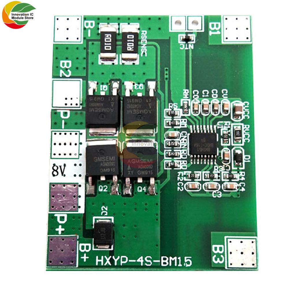 4S 14A 12.8V 18650 Плата защиты литий-железо-фосфатного аккумулятора LiFePO4 4S BMS Схема балансировки заряда PCM 3 шт.