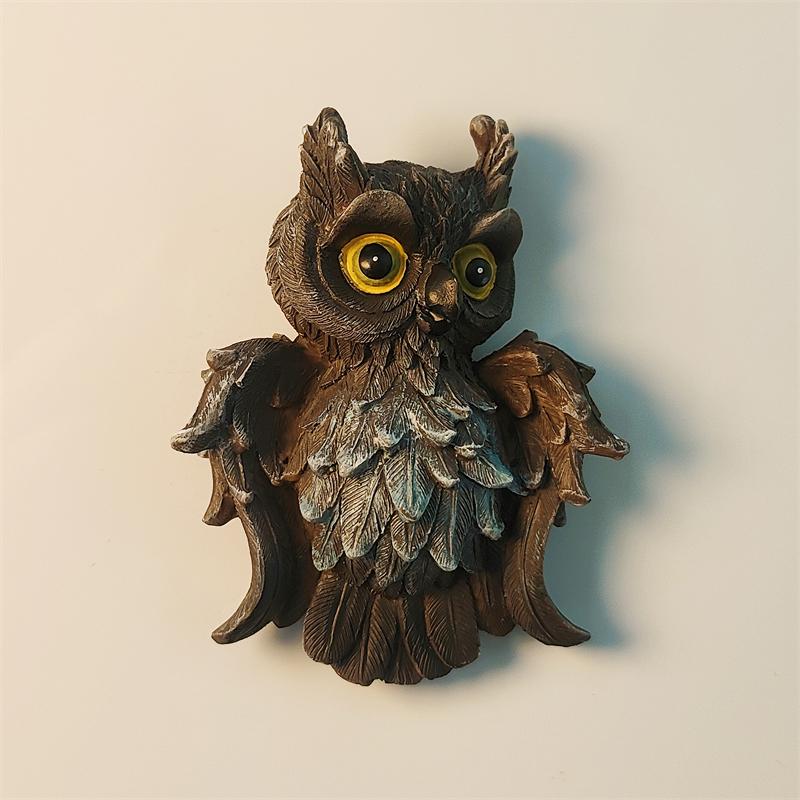 Africa South Africa Owl 3D Stereoscopic Tourism Souvenirs Resin Painting Decoration Home Refrigerator Magnets