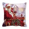 Christmas Themed Pillowcases Car Accessories Office Santa Claus Living Room Sofa Home Pillowcases