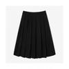 Женская шерстяная плиссированная юбка [черная]