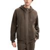Fila Серия Milano Модная свободная универсальная куртка с капюшоном Мужские куртки Коричневая F11M515501F-BN