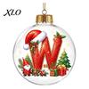 Decorative Ornaments for Garden 26?Letter Acrylic Christmas Ball Ornament, 3D Crystal Style Alphabet Winter Holiday Party Supplies Hanging Pendant,