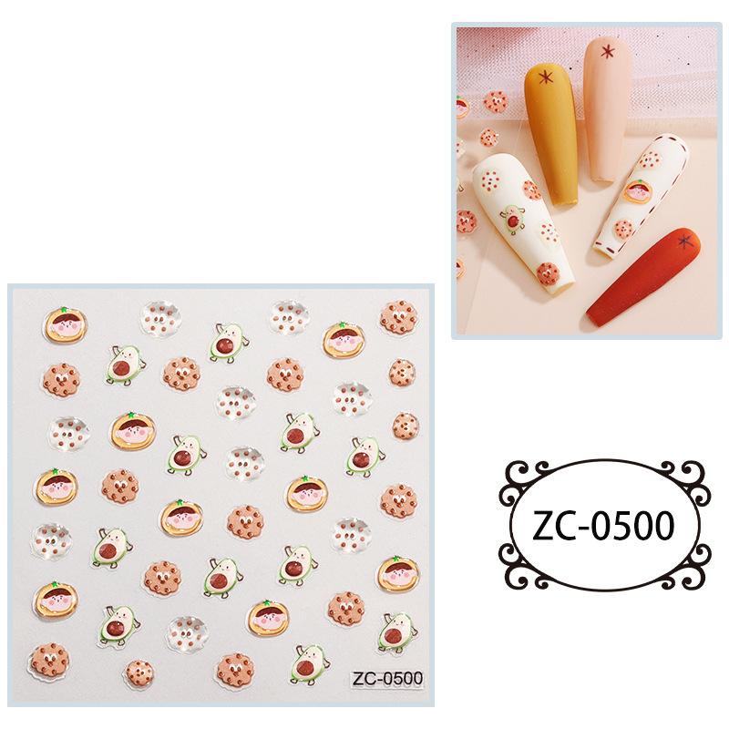 Мягкие клейкие наклейки для ногтей с тиснением, симпатичные 5D трехмерные наклейки для ногтей в виде звезд