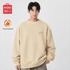 MINISO Men's Warm Sherpa Fleece Heavyweight Crew Neck Sweatshirt