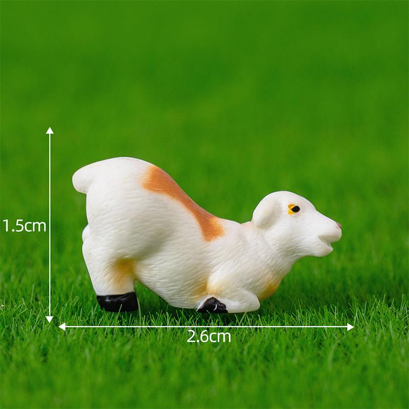 Миниатюры, имитация фигурок овец, коз, садоводство, ферма, микроландшафтные украшения для украшения дома, настольные аксессуары