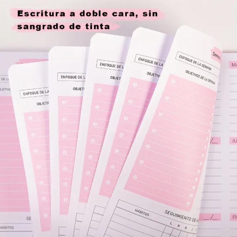 1 шт. Ежедневник А5, еженедельный планер, органайзер, блокнот, еженедельные цели, расписание привычек, офисные и школьные принадлежности