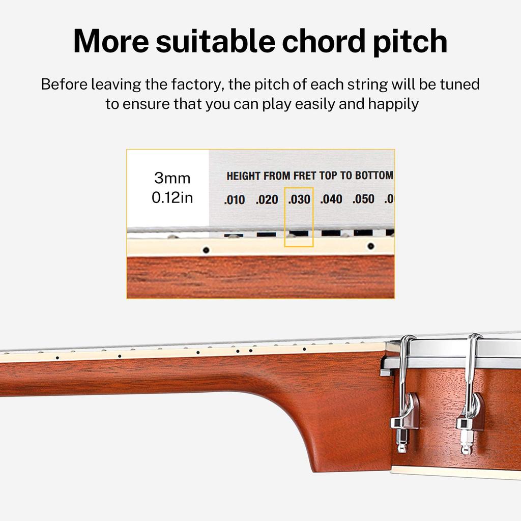 Donner Banjo Ukulele Concert 4 струны 23 дюйма корпус из сапеле Remo Head тюнер сумка с запасными струнами