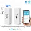 WiFi Smart Temperature Humidity Sensor Indoor Hygrometer Controller Monitoring Work with Smart Speaker Alexa Google Home
