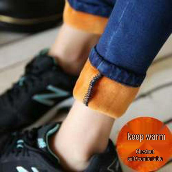 Вельветовые джинсы с высокой талией в корейском стиле: Теплые, Эластичные, Облегающие Брюки-карандаш для Женщин - Идеально подходят для Осени и Зимы