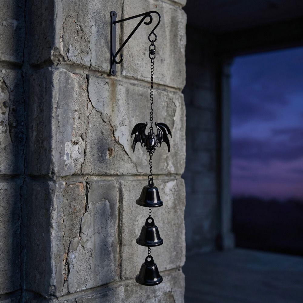 Decorations Halloween Wind Chime Dark Style Metal Bells Wind Chime Creativity Bat Wind Chime Home