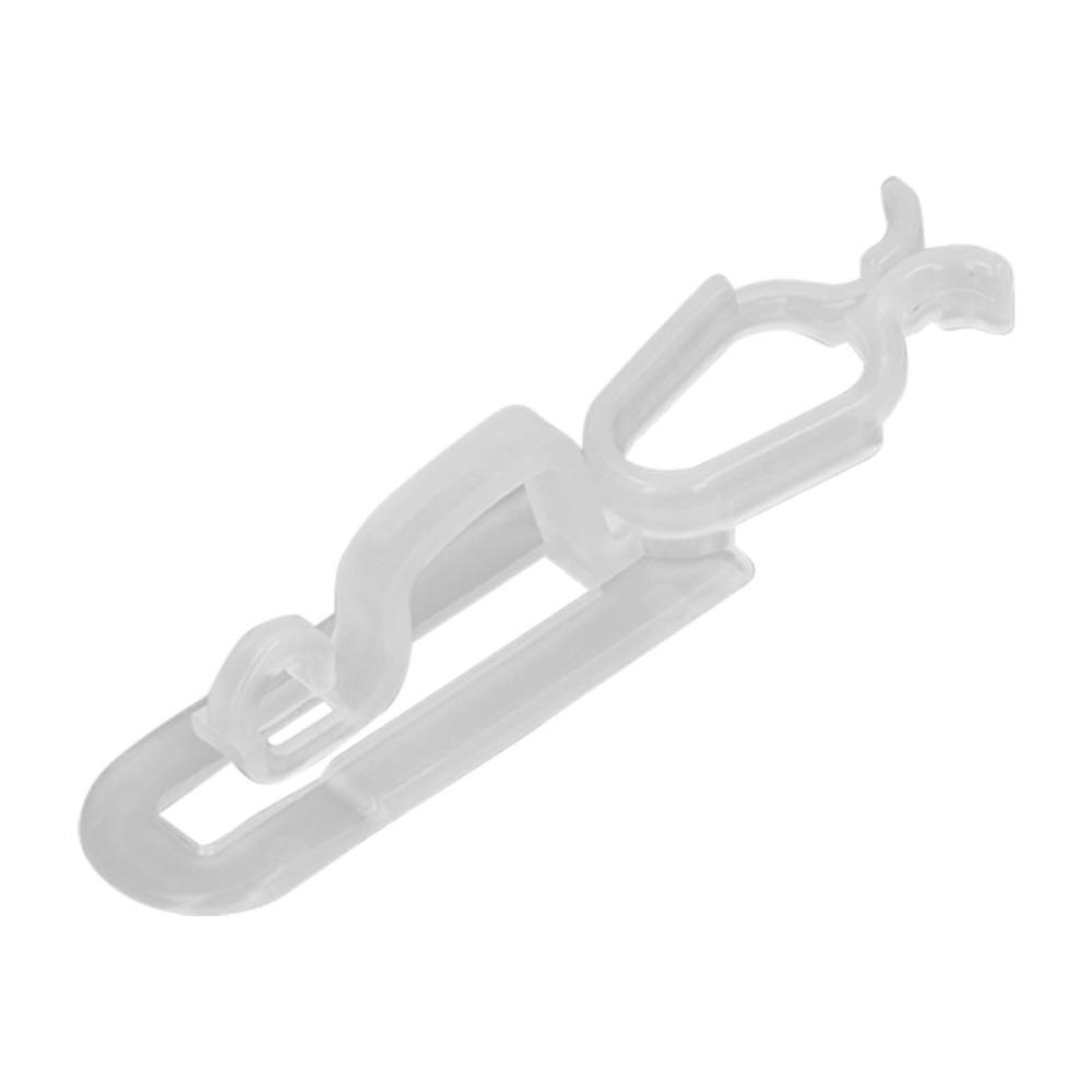 60Pcs 1.8 x 2 x 8.5cm Christmas Light Clips Waterproof Outdoor Light Clips  Gutter Mounting