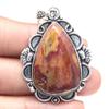 Pendant Wild Horse Jasper Gemstone Valentine'Day Gift Silver Jewelry 2.25"