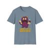 Unisex Softstyle T-Shirt Purple Monster Cookie Thief Snackcident Funny Christmas