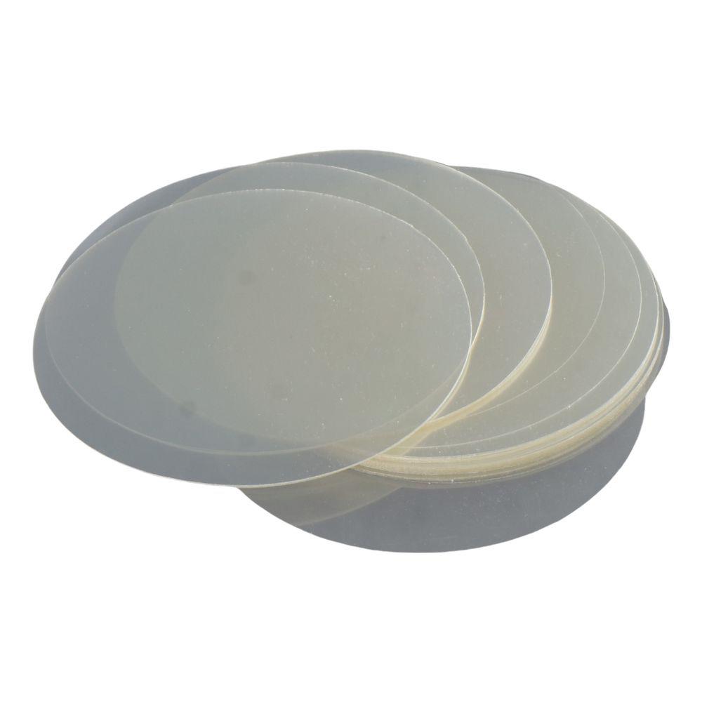 Plastic Button Round Polyester Film 75MM Plastic Film Button Parts Plastic Cover Film Handicraft Supplies