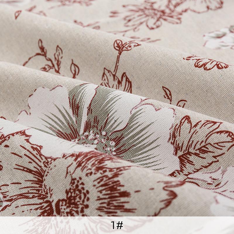 150x50СМ Ретро Синий и Белый Фарфор Принтованная Хлопково-Льняная Ткань Для Скатертей Штор Сумок Ручной Работы DIY ТканьTJ21872