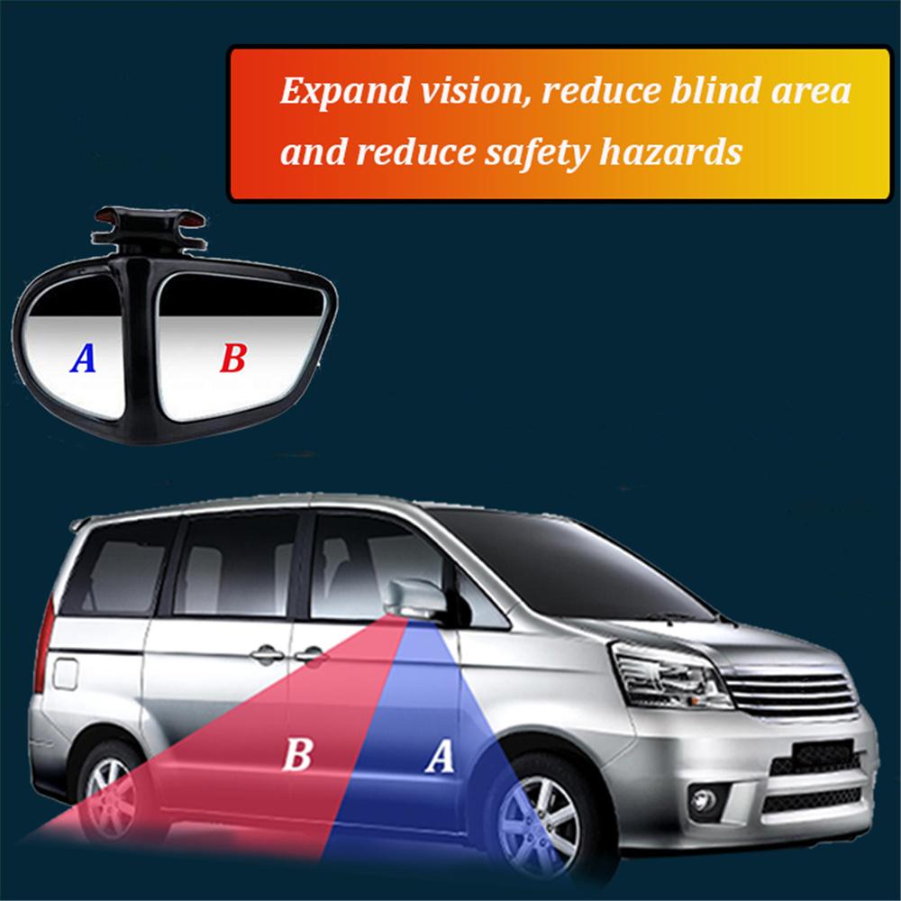 1/2 PCS 360° Rotation Adjustable Blind Spot Mirror Rear View Mirror for Safe Driving Car Exterior Accessories