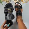 Spring and Summer New Large Size Women's Shoes Sandals Fashion Flat Bottom Women's Cool Slippers
