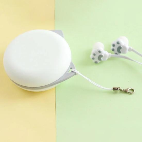 Wired Earphone Cute Comfortable ABS Cat Claw 3.5mm Music Game Sport Earphone Daily Use