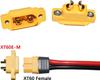 10x XT60E-M Male Connectors for RC Lipo Batteries – High Quality Secure Connection – for Drones, RC Cars – Yellow