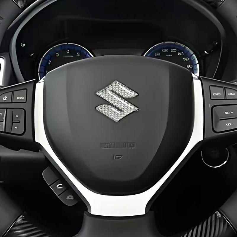 GMRT3 Inner Modified Decal Carbon Fiber Car Steering Wheel Badge Epoxy Sticker for SUZUKI Vitara Alivio Vehicle Styling Accessories