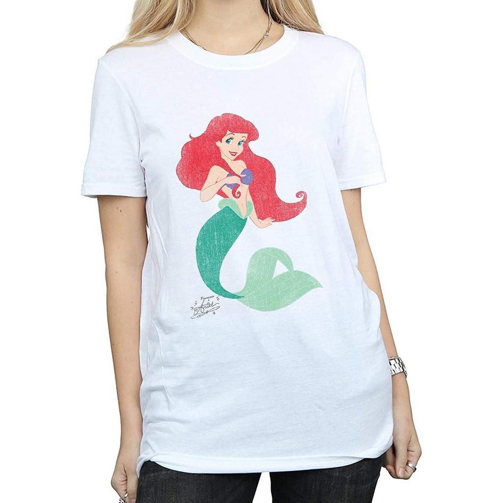 The Little Mermaid Womens/Ladies Ariel Cotton Boyfriend T-Shirt