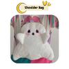 Cute And Fluffy Cartoon Ghost Plush Backpack For Women 20-35l Capacity, Ideal For Casual Travel