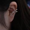 Серьги серебристые стрекозы для женщин и девочек, клипсы для ушей, нишевый дизайн, винтажные креативные украшения, подарки для вечеринок, оптовая продажа
