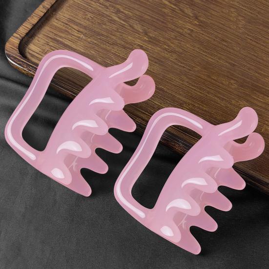 Dual-Headed Back Massager Professional Resin Gua Sha Tool for Trigger Point Therapy & Lymphatic Drainage Ergonomic Body Scraper for Muscle Relaxation