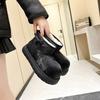 2025 осень и зима новые большеголовые толстоподошвенные капибара сноубутсы для женщин, теплые и нескользящие, с набивным и утолщенным снеговым хлопком для женщин