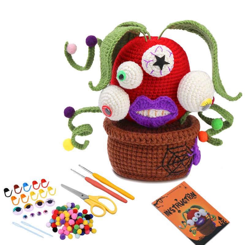 Fenrry Halloween Complete Crochet Starter Kit с пошаговыми видеоуроками Knitting Kit DIY Craft Supplies