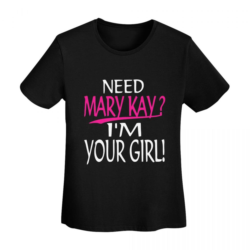 Нужна футболка Mary Kay Im Your Girl Mary Kay женская с коротким рукавом, с круглым вырезом, одежда, хлопок, летние футболки, уличная одежда