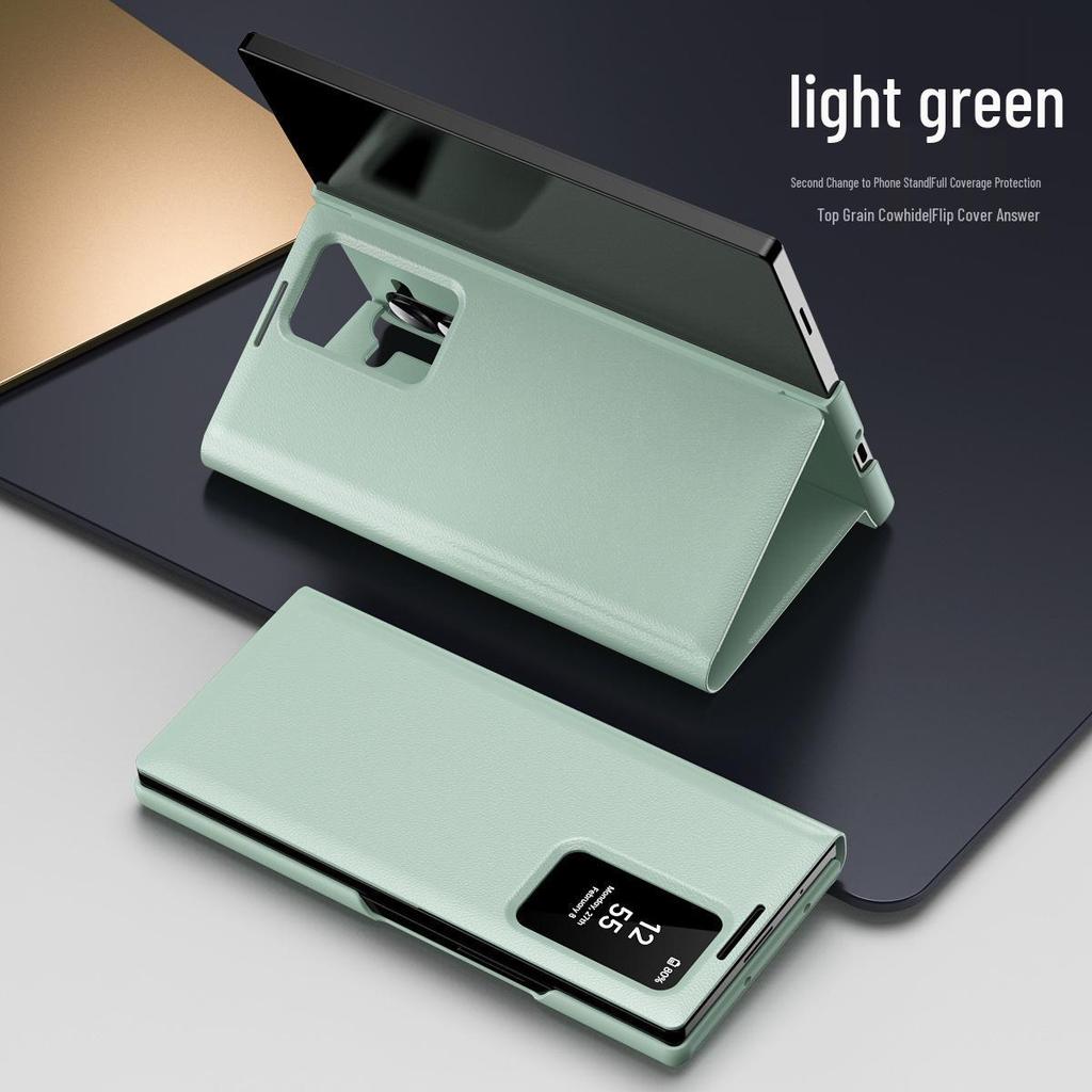 Умный кожаный чехол Samsung Z Fold7/6 без функции Flip, с функцией Smart Sleep