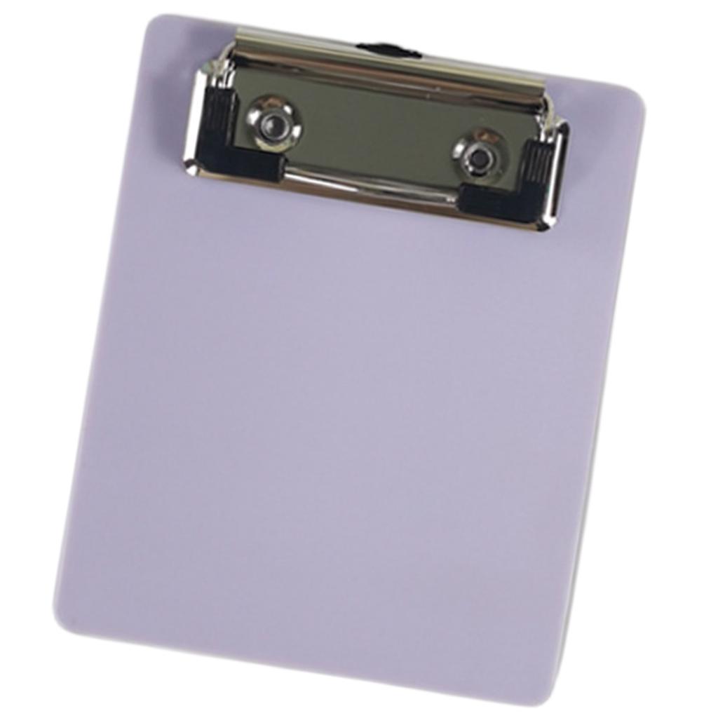 Small Clipboard with Retactable Hanging Hook Portable Clipboard Metal Clip Clipboard 12x9.8cm Writing Board for Office