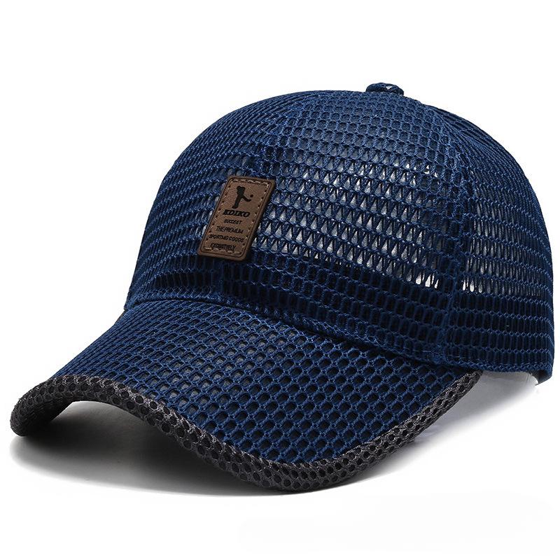 For Baseball Cap Mesh Breathable Men Women Adjustable Stretch Fit Duckbill Sun Hat