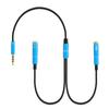 3.5Mm Audio Splitter Cable For Computer Laptop Jack 3.5 Mm 1 Male To 2 Female Microphone Headphone Y Splitter Aux Cable
