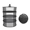 8 Layers Hanging Basket Folding Drying Rack  Dry Net Opening Shape Dryer Bag Mesh 600mm Diameter For Herbs Flowers Buds