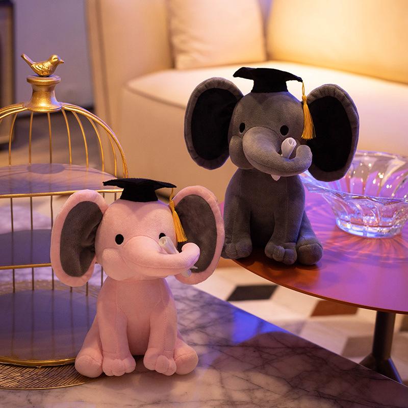 Маленькая кукла Слоник плюшевая кукла Милый доктор. Мягкая игрушка-фигурка в виде слона