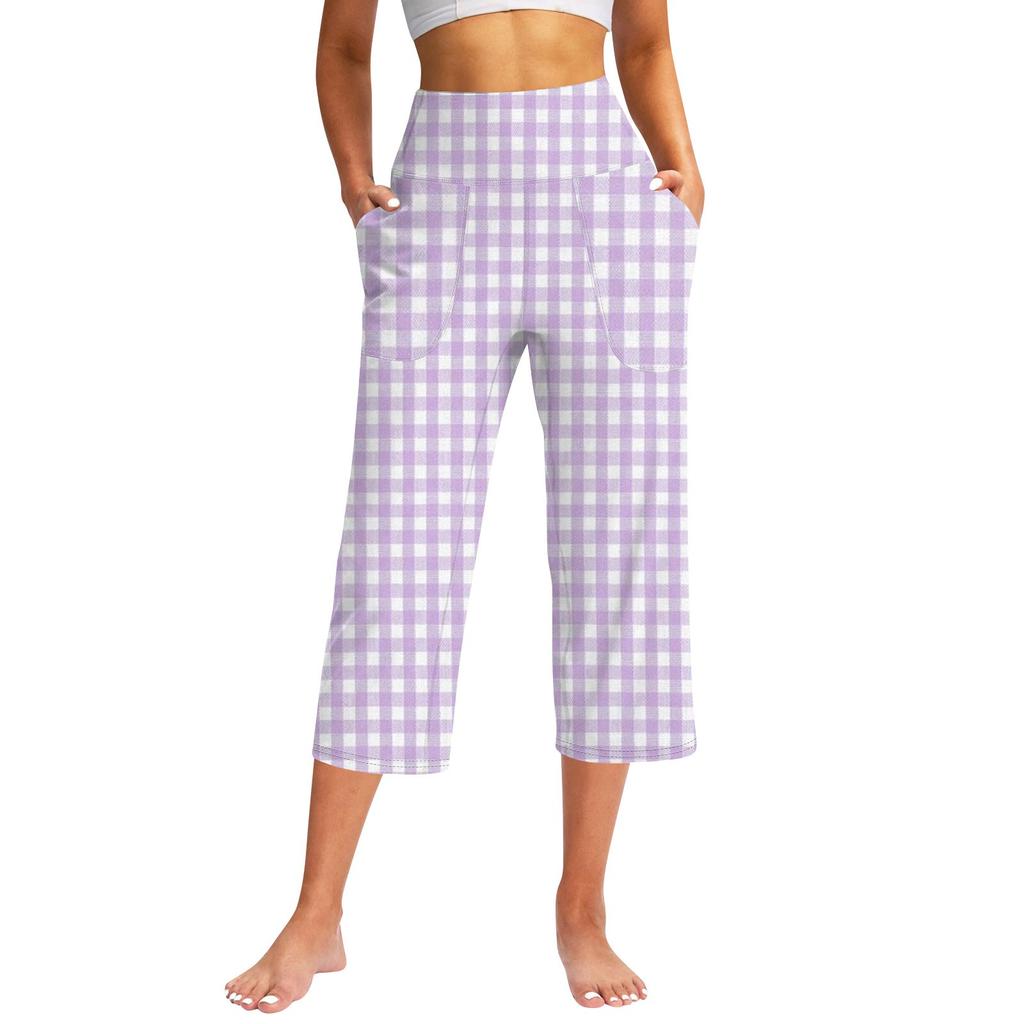 Женские повседневные брюки с карманами и высокой талией, спортивные штаны Seven Pants