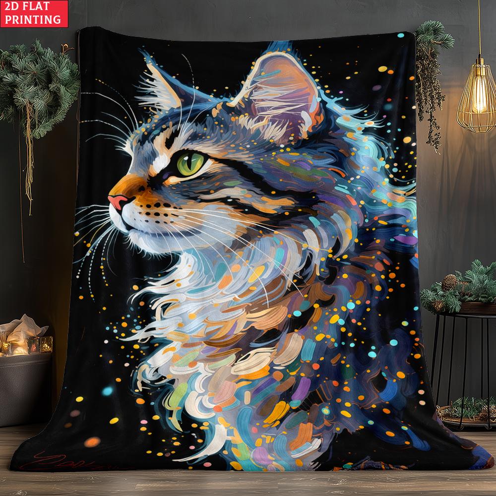 Animal flannel thin Blanket Picnic Bed Sofa Blankets Family Bedroom Children's Room Napping blankets fluffy